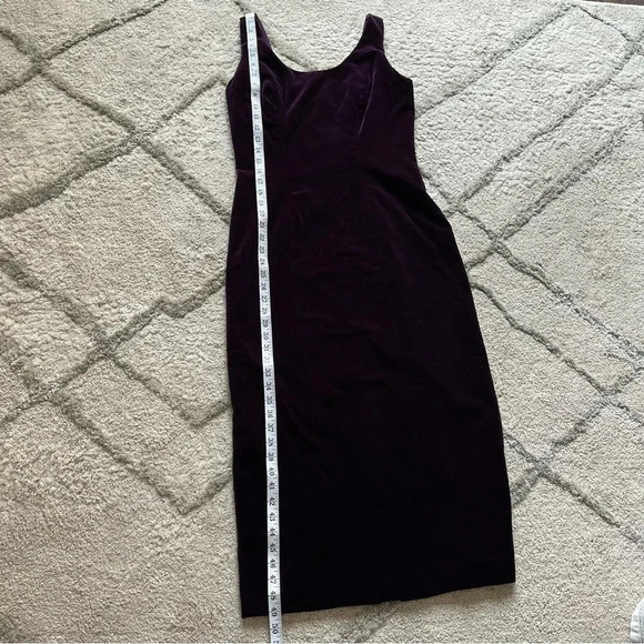 Vintage Watters and Watters Purple Velvet midi Formal Dress size 10 - Picture 8 of 10